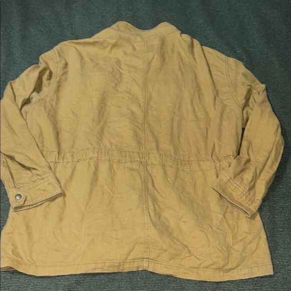Camel Linen Women's Safari Jacket - Picture 6 of 7